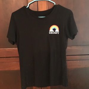 black tee says grumpy